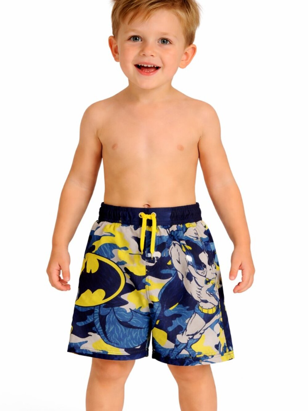 Boy's Boys Batman Swim Trunks Blue Size 5/6 NWT